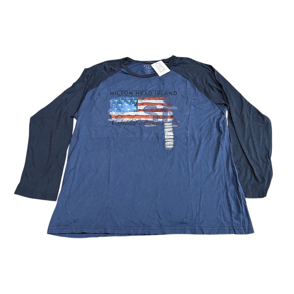 Jamaican Me Crazy Hilton Head Island Long Sleeve T Shirt Women’s Size XXL USA
